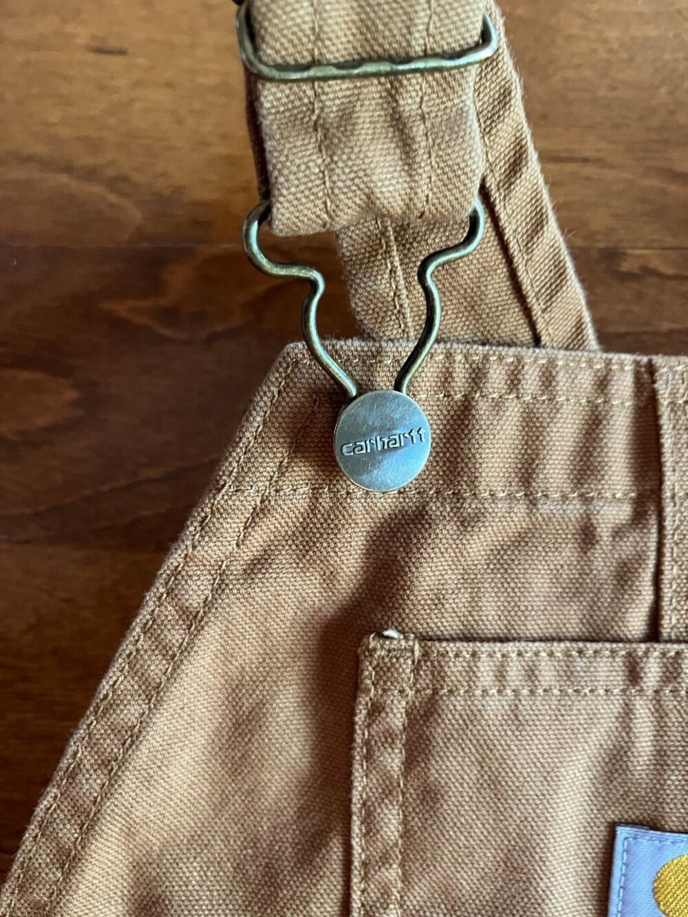 Carhartt tan overalls 3T - Picture 6 of 7